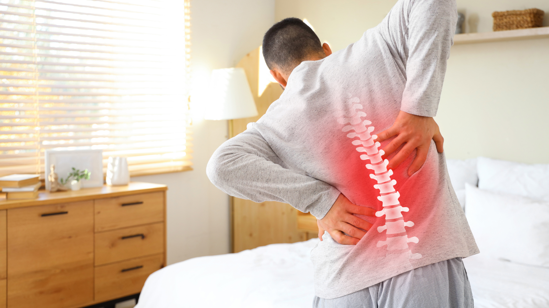 Common causes of morning back pain and stiffness, including spinal stenosis, degenerative disc disease, and facet joint arthritis, and when to see a pain specialist.